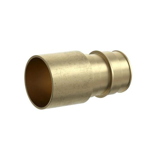 Jones Stephens F76843 1/2" F1960 x 3/4" Female Brass PEX Sweat Adapter, Bag of 25