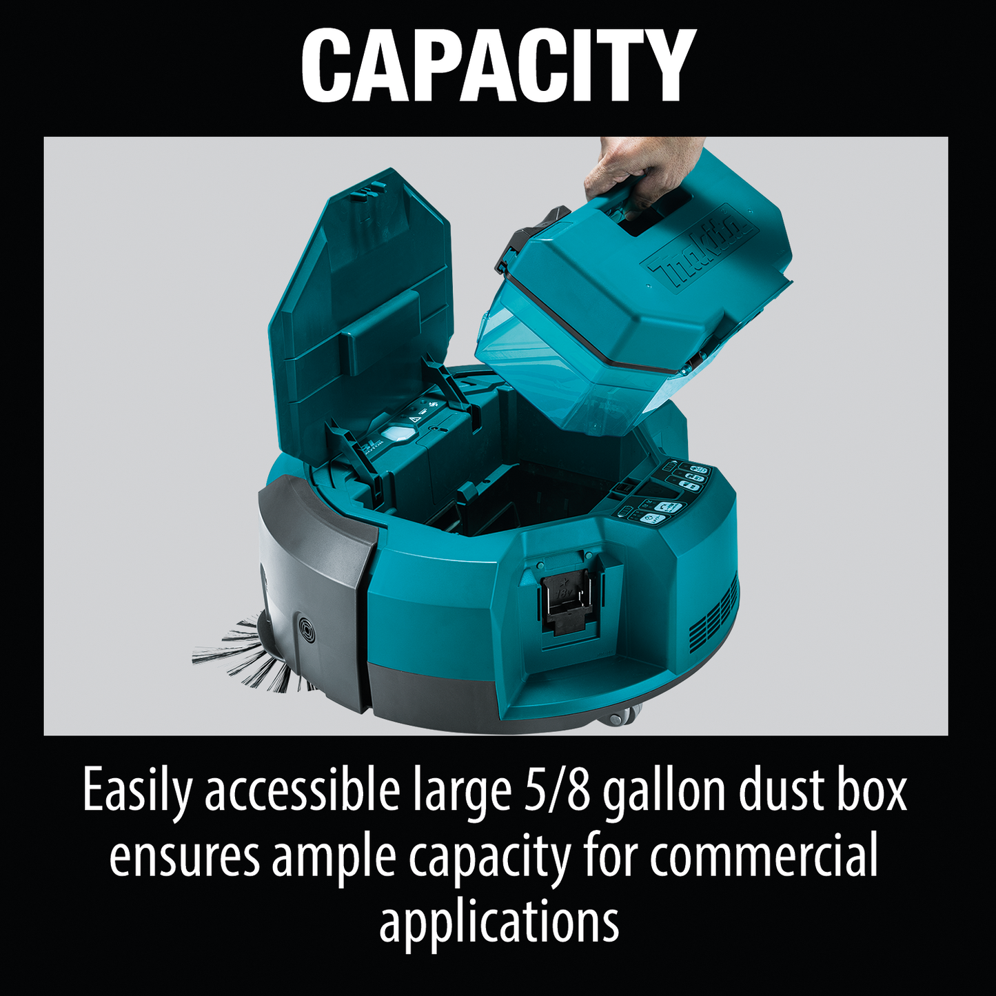 Makita DRC200Z 18V X2 LXT® Brushless Cordless Robotic Vacuum, Tool Only