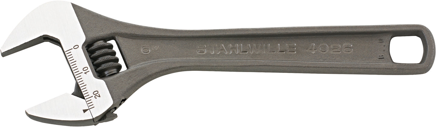 Stahlwille 40260118 4026 18 VERSTELLBARER EINMAULSCHLUESSEL Adjustable Open-Ended Wrench, Metric