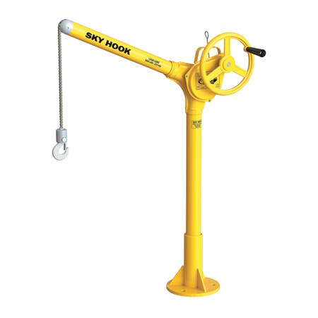 Sky Hook 8527 1/4 Ton Load Capacity, 75" Maximum Lift Distance, 1" Per Handwheel Revolution Lift Speed Hoist