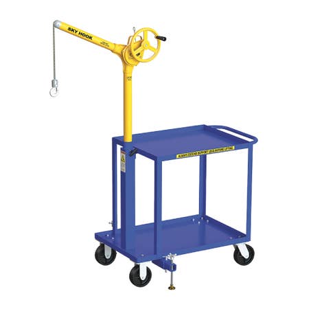 Sky Hook 8570 1/4 Ton Load Capacity, 75" Maximum Lift Distance, 1" Per Handwheel Revolution Lift Speed Hoist