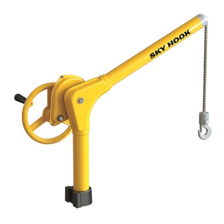 Sky Hook 8700-02A 1/4 Ton Load Capacity, 55" Maximum Lift Distance, 1" Per Handwheel Revolution Lift Speed Hoist