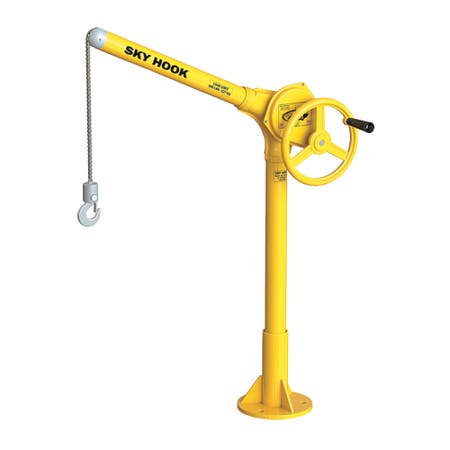 Sky Hook 8727 1/4 Ton Load Capacity, 75" Maximum Lift Distance, 1" Per Handwheel Revolution Lift Speed Hoist