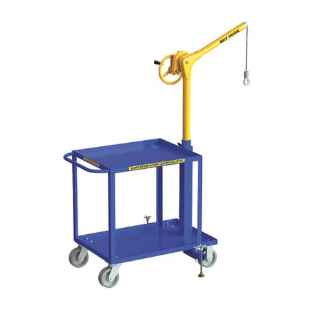 Sky Hook 8770 1/4 Ton Load Capacity, 75" Maximum Lift Distance, 1" Per Handwheel Revolution Lift Speed Hoist