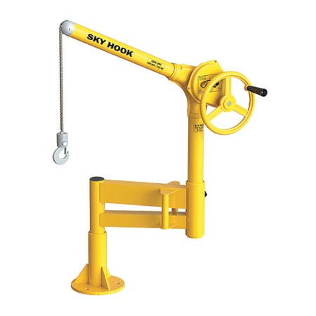 Sky Hook A8727 1/4 Ton Load Capacity, 75" Maximum Lift Distance, 1" Per Handwheel Revolution Lift Speed Hoist