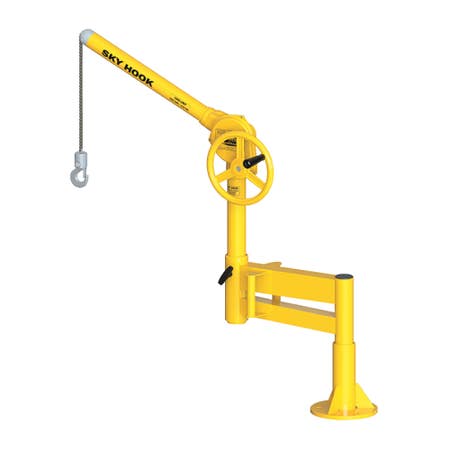 Sky Hook A8727 1/4 Ton Load Capacity, 75" Maximum Lift Distance, 1" Per Handwheel Revolution Lift Speed Hoist