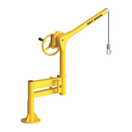 Sky Hook A8727 1/4 Ton Load Capacity, 75" Maximum Lift Distance, 1" Per Handwheel Revolution Lift Speed Hoist