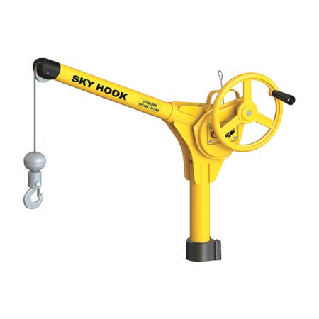 Sky Hook 9500-00 1/4 Ton Load Capacity, 100" Maximum Lift Distance, 1.5" Per Handwheel Revolution Lift Speed Hoist