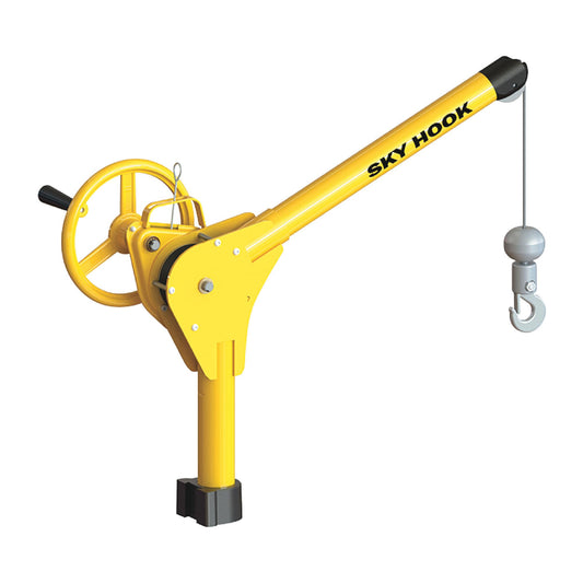 Sky Hook 9500-05 1/4 Ton Load Capacity, 100" Maximum Lift Distance, 1.5" Per Handwheel Revolution Lift Speed Hoist