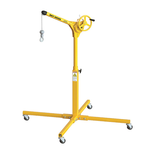 Sky Hook 9557 1/4 Ton Load Capacity, 100" Maximum Lift Distance, 1.5" Per Handwheel Revolution Lift Speed Hoist