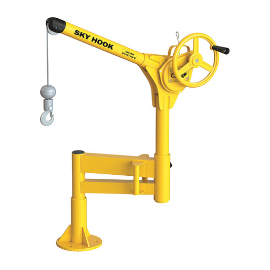 Sky Hook A9527 1/4 Ton Load Capacity, 100" Maximum Lift Distance, 1.5" Per Handwheel Revolution Lift Speed Hoist