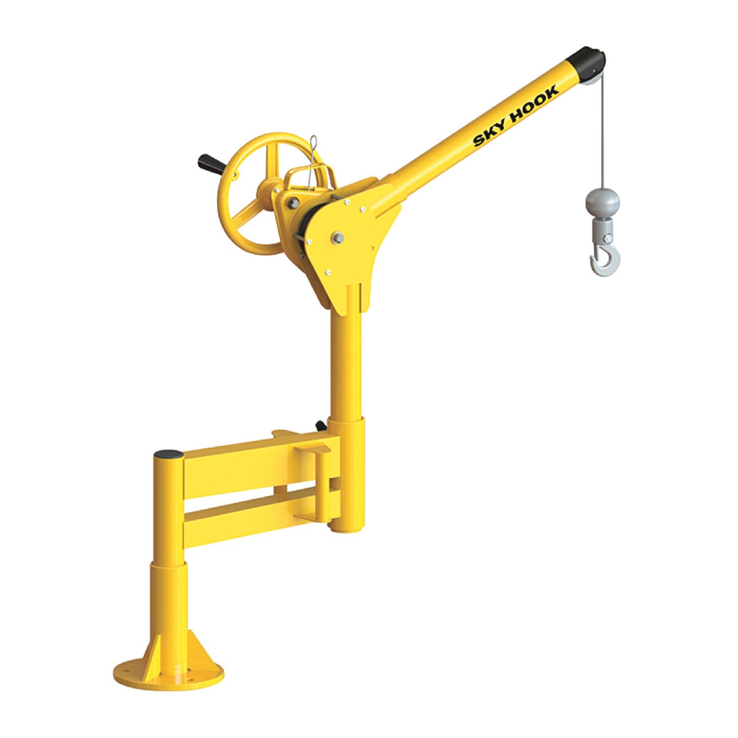 Sky Hook A9527 1/4 Ton Load Capacity, 100" Maximum Lift Distance, 1.5" Per Handwheel Revolution Lift Speed Hoist