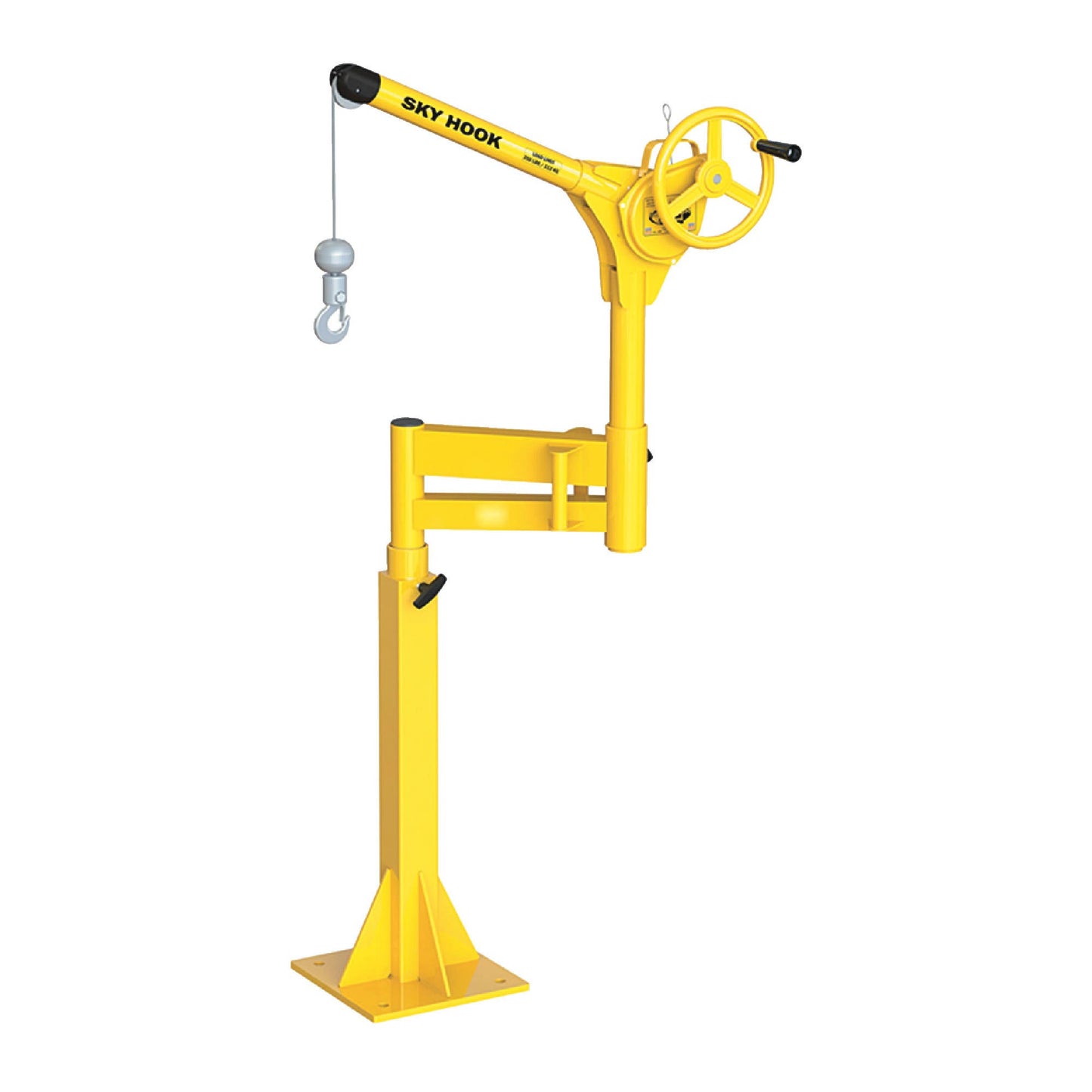 Sky Hook A9550 1/4 Ton Load Capacity, 100" Maximum Lift Distance, 1.5" Per Handwheel Revolution Lift Speed Hoist