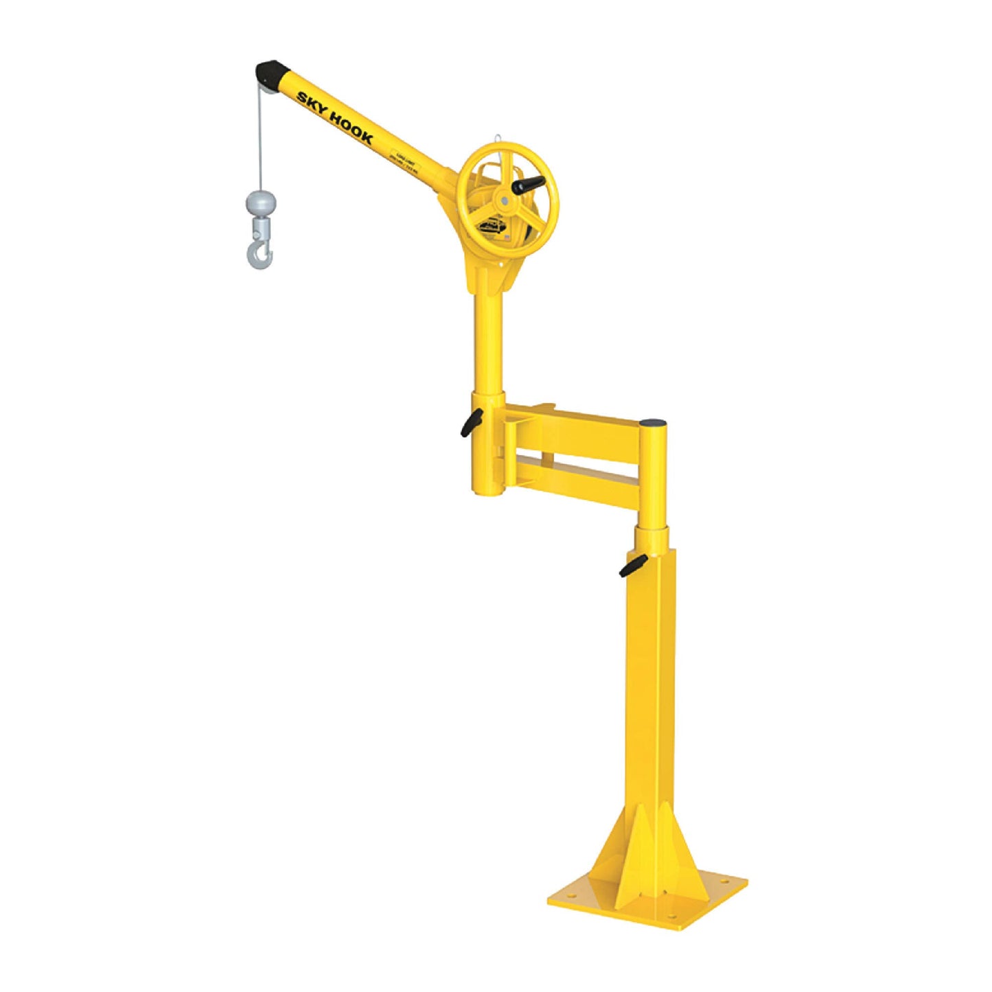 Sky Hook A9550 1/4 Ton Load Capacity, 100" Maximum Lift Distance, 1.5" Per Handwheel Revolution Lift Speed Hoist