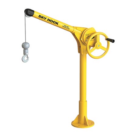 Sky Hook 9727 1/4 Ton Load Capacity, 100" Maximum Lift Distance, 1.5" Per Handwheel Revolution Lift Speed Hoist