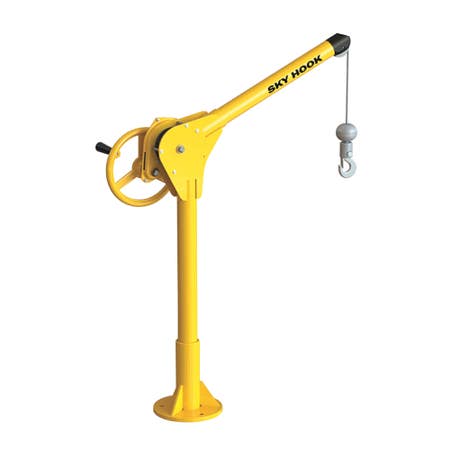 Sky Hook 9727 1/4 Ton Load Capacity, 100" Maximum Lift Distance, 1.5" Per Handwheel Revolution Lift Speed Hoist