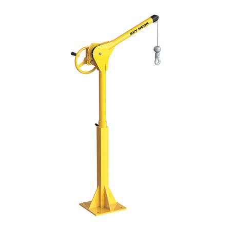 Sky Hook 9750.42 1/4 Ton Load Capacity, 100" Maximum Lift Distance, 1.5" Per Handwheel Revolution Lift Speed Hoist