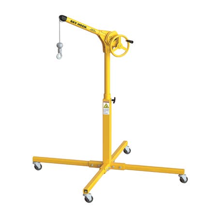 Sky Hook 9757 1/4 Ton Load Capacity, 100" Maximum Lift Distance, 1.5" Per Handwheel Revolution Lift Speed Hoist