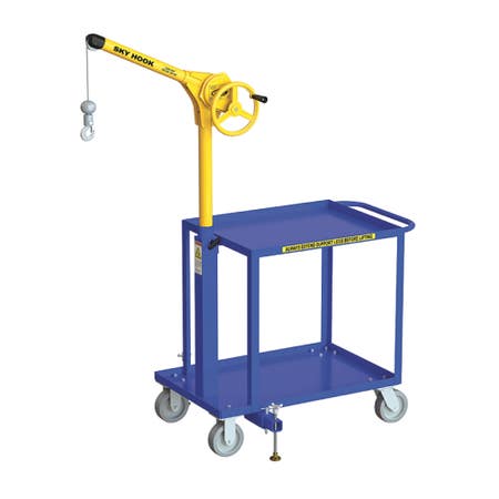 Sky Hook 9770 1/4 Ton Load Capacity, 100" Maximum Lift Distance, 1.5" Per Handwheel Revolution Lift Speed Hoist