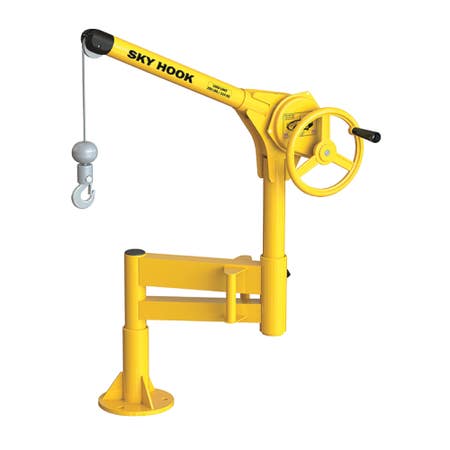 Sky Hook A9727 1/4 Ton Load Capacity, 100" Maximum Lift Distance, 1.5" Per Handwheel Revolution Lift Speed Hoist