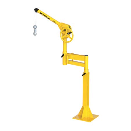 Sky Hook A9750 1/4 Ton Load Capacity, 100" Maximum Lift Distance, 1.5" Per Handwheel Revolution Lift Speed Hoist