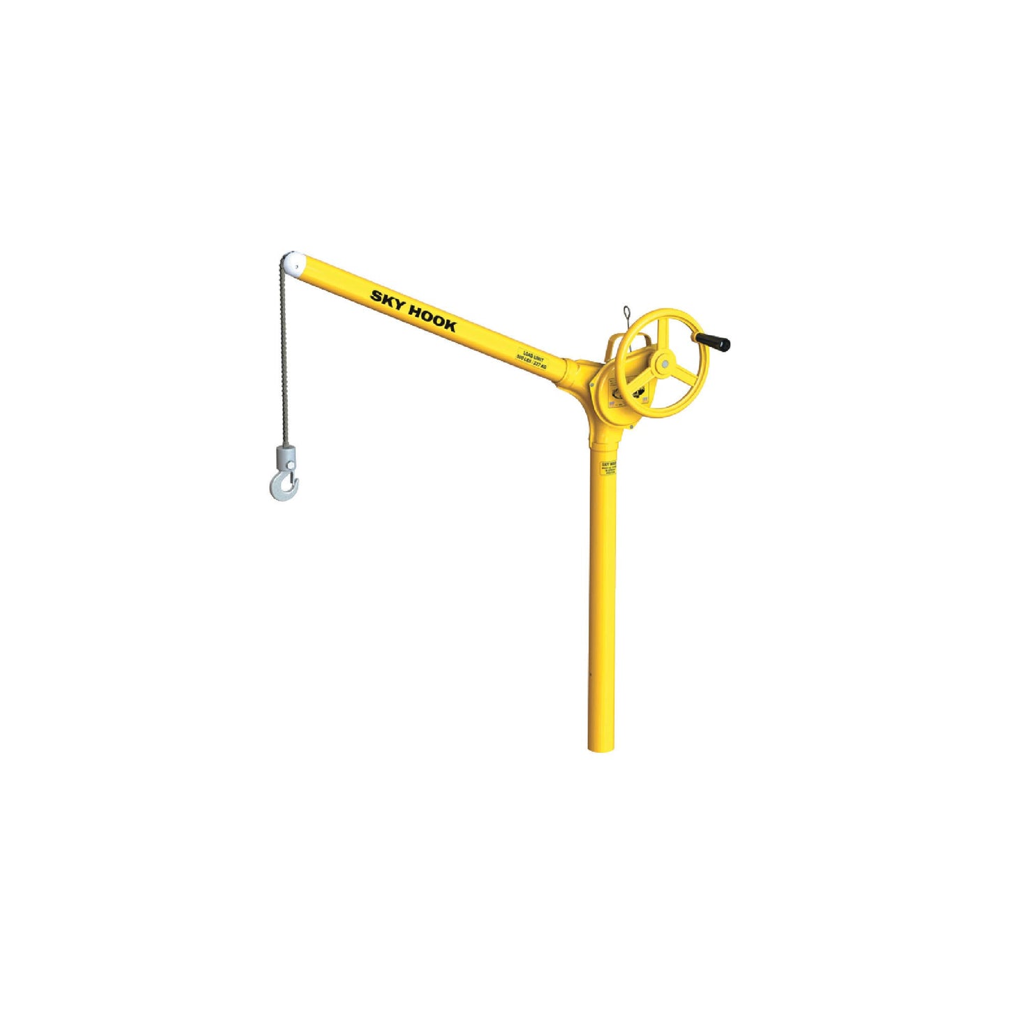 Sky Hook 85.30-SH 1/4 Ton Load Capacity, 75" Maximum Lift Distance, 1" Per Handwheel Revolution Lift Speed Hoist