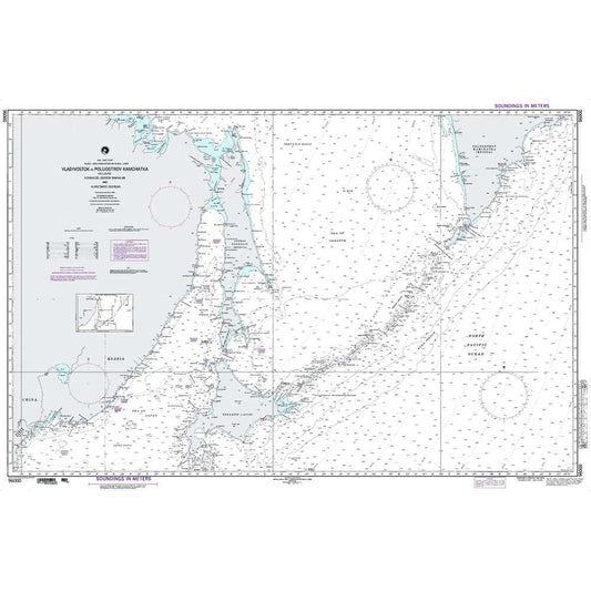 Paradise Clay NGA_96000 NGA Chart Vladivostok to Poluostrov Kamchatka