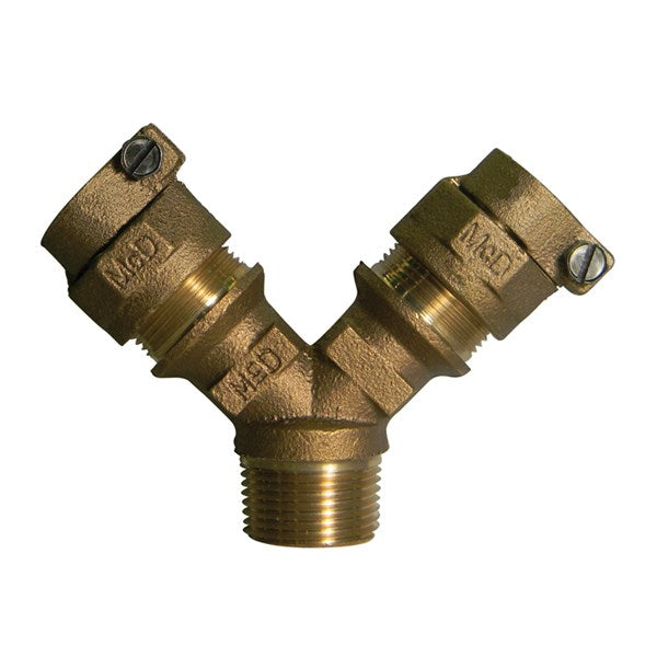 A.Y. McDonald 5127-486 708Ysm2 1 1/4X1 Y-Branch Mnpt X (Two) Cts - Nl