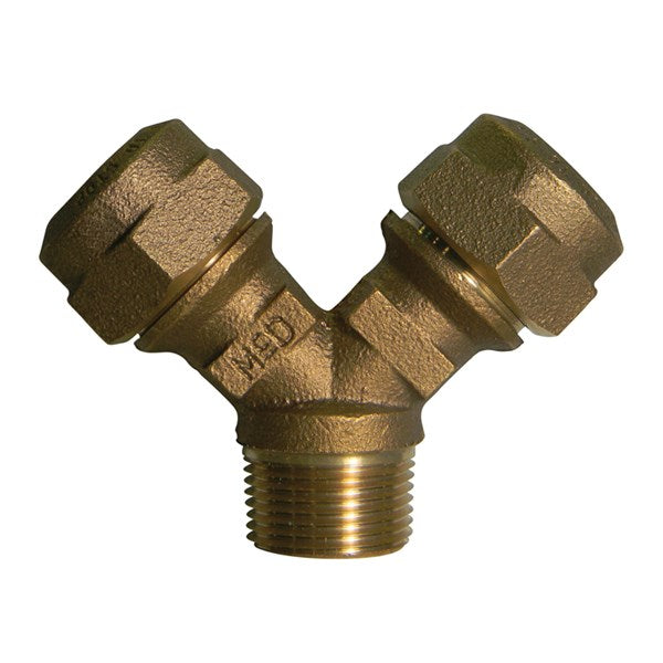 A.Y. McDonald 5127-485 708Ysmq 1 1/4X1 Y-Branch Mnpt X (Two) Cts - Nl