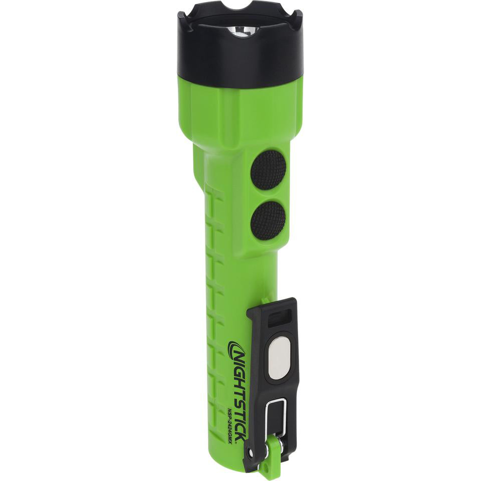 Bayco NSP-2424GMX Nightstick Dual-Light Flashlight w/Dual Magnets - 3 AA