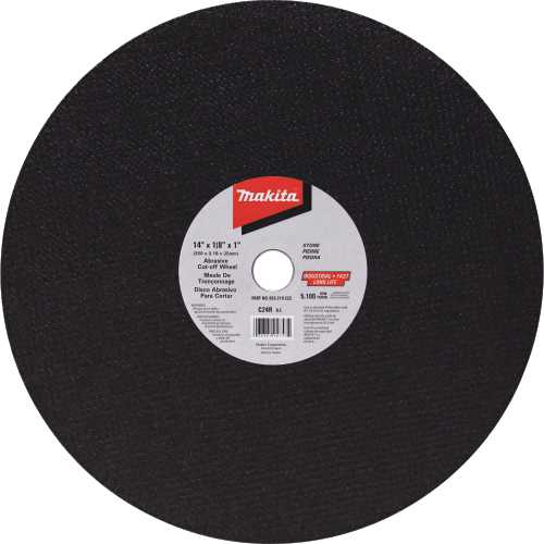 Makita 965-210-222 14" x 1/8" x 1" Abrasive Cut‘Off Wheel, Masonry, 10/pk