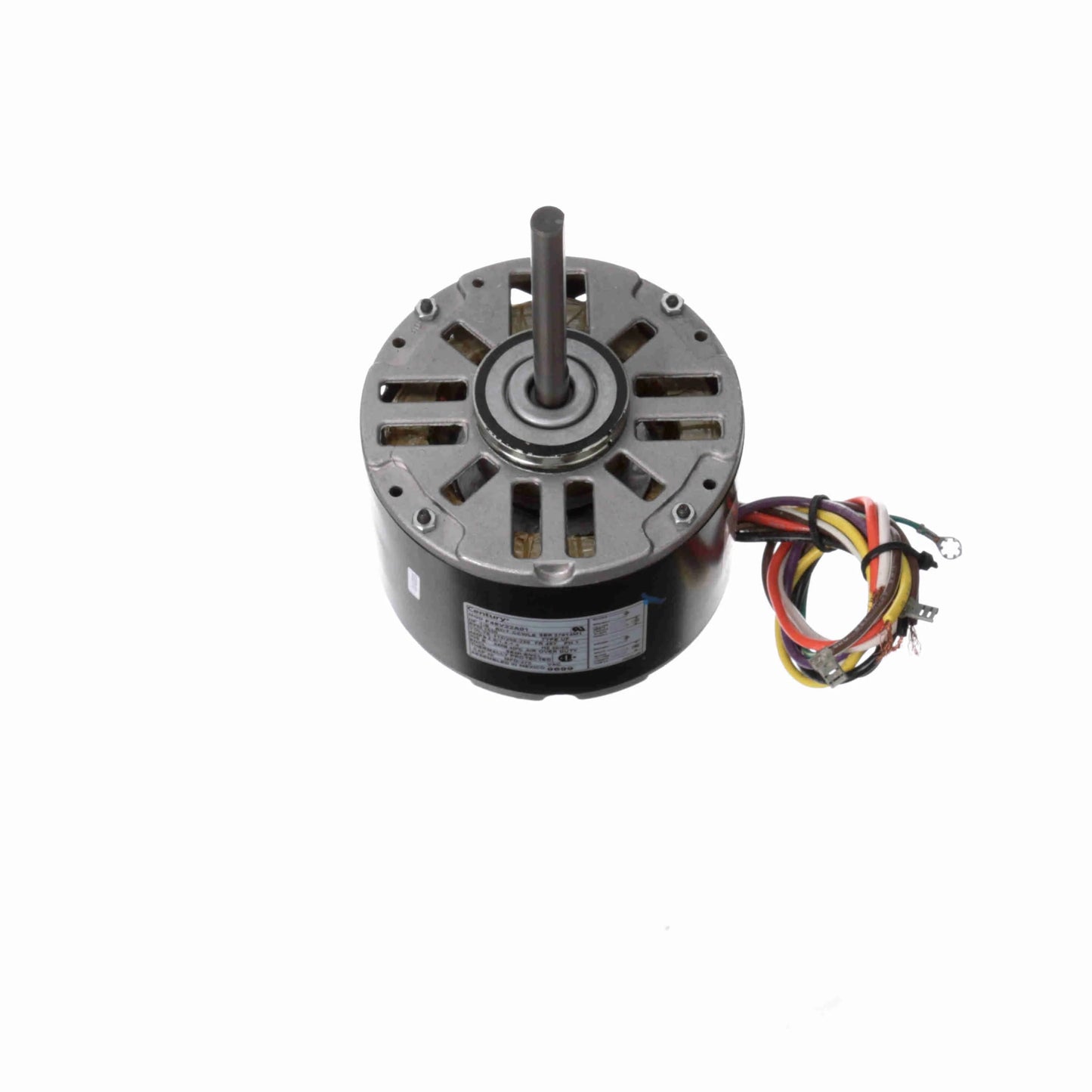 Century Fan and Blower Motor, 1/6 HP, 1 Ph, 60/50 Hz, 115/208-230 V, 1550 RPM, 1 Speed, 48 Frame, SEMI ENCLOSED - 9699