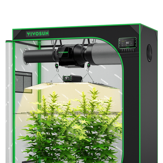 Vivosun Smart Grow Tent Kit, 4 × 2ft 2-Plant System, WiFi-Integrated Automatic Grow System with Full Spectrum LED Grow Light, Efficient Ventilation System with GrowHub E42A+ Controller