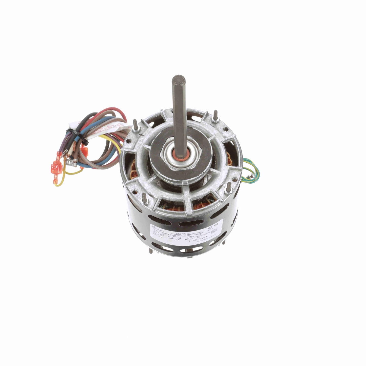 Century Fan and Blower Motor, 1/6 HP, 1 Ph, 60 Hz, 115 V, 1625 RPM, 3 Speed, 42 Frame, OAO - 9714