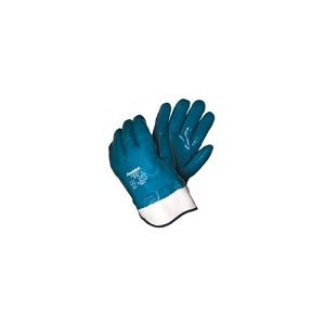 MCR Safety 9770 Predator® Series Full Smooth Nitrile Coated Work Gloves Jersey and Foam Lining, Safety Cuff Treated with ActiFresh® (1 DZ)