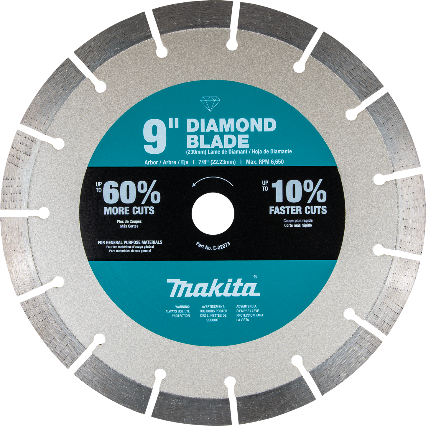 Makita E-02973 9" Ultra‘Premium Plus Diamond Blade, Segmented, General Purpose