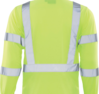 Delta Plus WEL64034LBMD 9802SB CL 3 Jersey Knit Long Sleeve Tee, MD, Hi Viz Lime