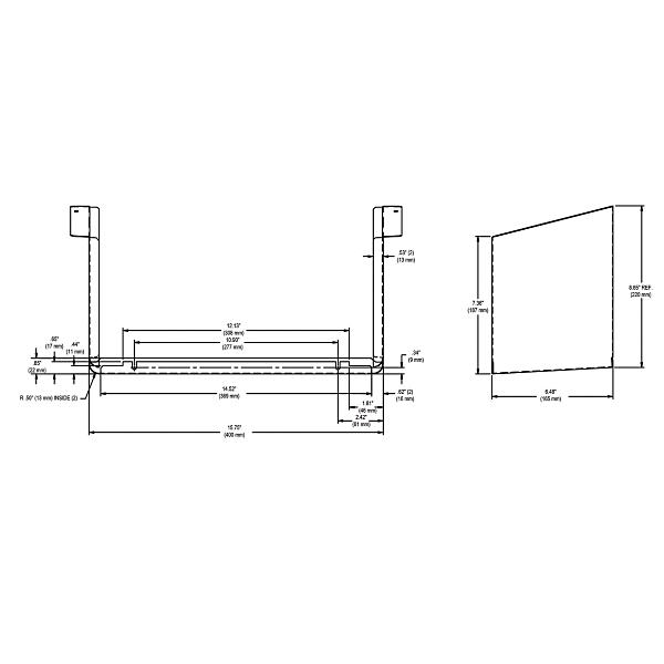 Elkay 98324C Cane Apron for HAC HVR EMABF & VRC Models (Stainless)