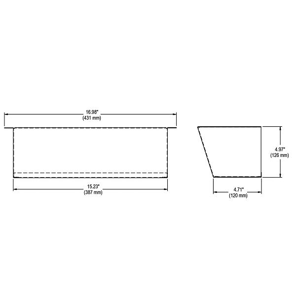 Elkay 98551C WaterSentry Filter Mounting Cover (Gray Granite)