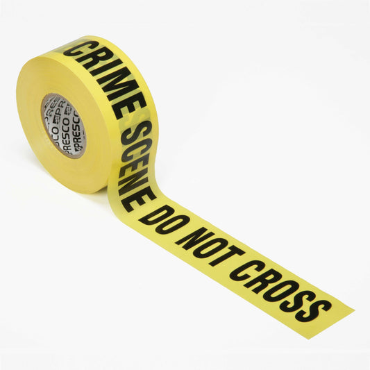 AbilityOne 9905016653314 Barricade Tape - Crime Scene Do Not Cross - Premium Grade - 3Mil Thick - Yellow