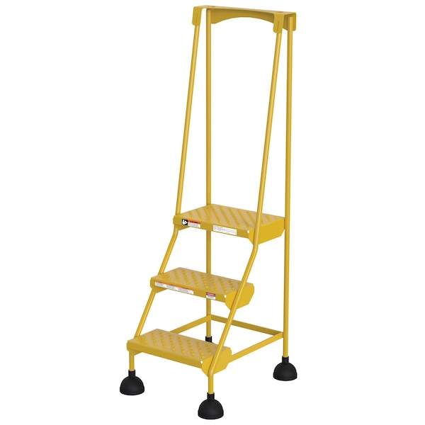 Vestil LAD-3-Y-P 63.4375 H Steel 3 Steps