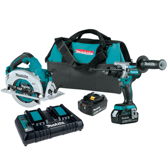 Makita XT290PT 18V LXT® Lithium‘Ion Brushless Cordless 2‘Pc. Combo Kit (5.0Ah)