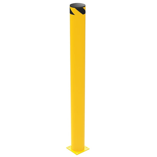 Vestil BOL-72-6.5 Steel Pipe Safety Bollard, 72 x 6-1/2"