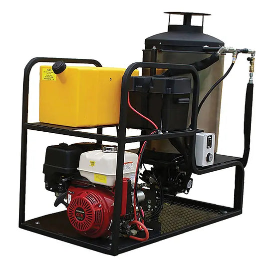 CAM Spray MCB3535H Skid Mount Diesel Fired Gas Powered 3.5 gpm, 3000 psi Hot Water Pressure Washer