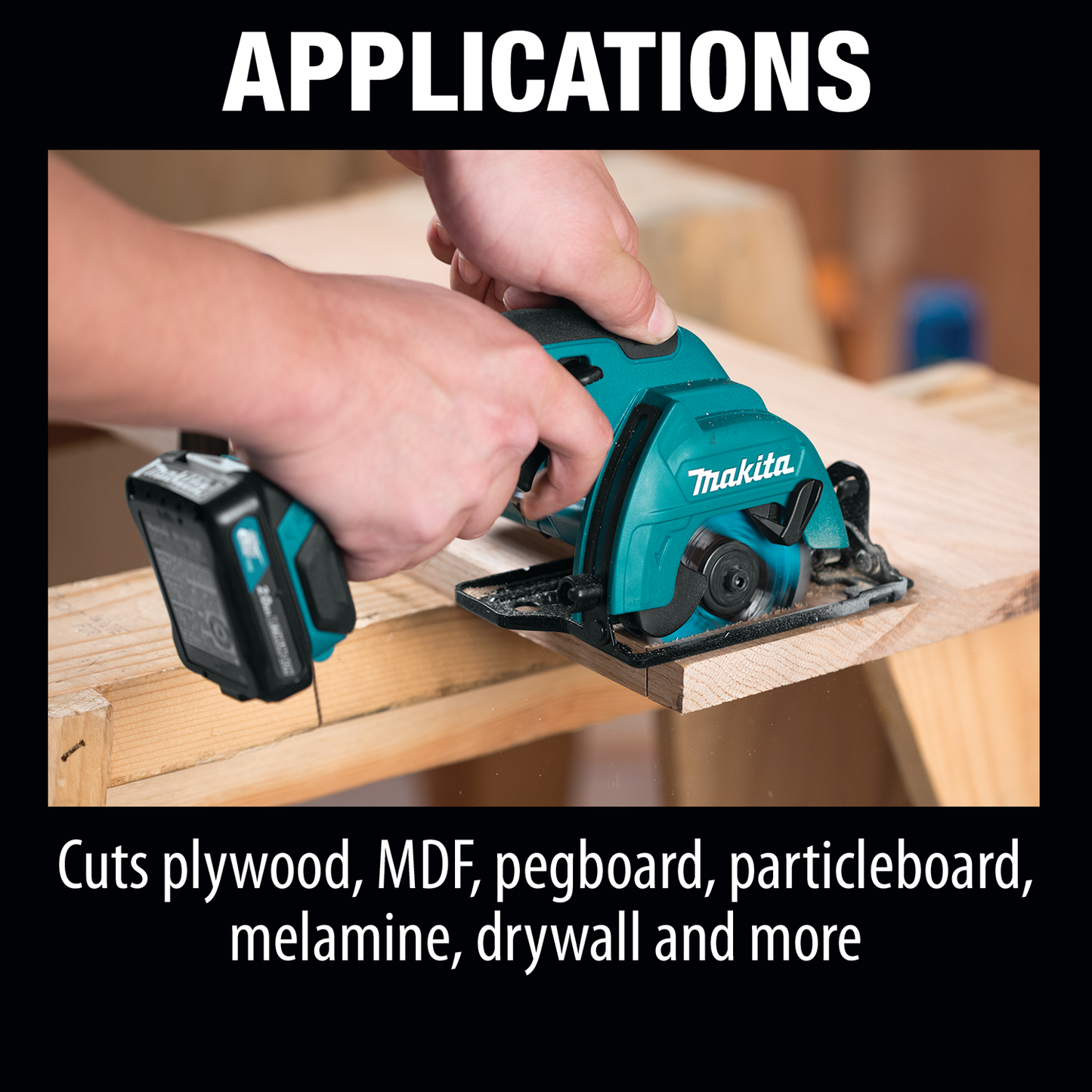 Makita SH02R1 12V max CXT® Lithium‘Ion Cordless 3‘3/8" Circular Saw Kit (2.0Ah)