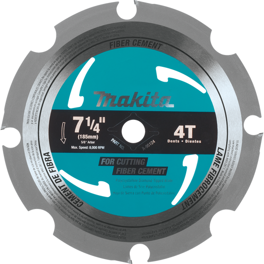 Makita A-95124 7‘1/4" 4T PCD Circular Saw Blade, Fiber Cement