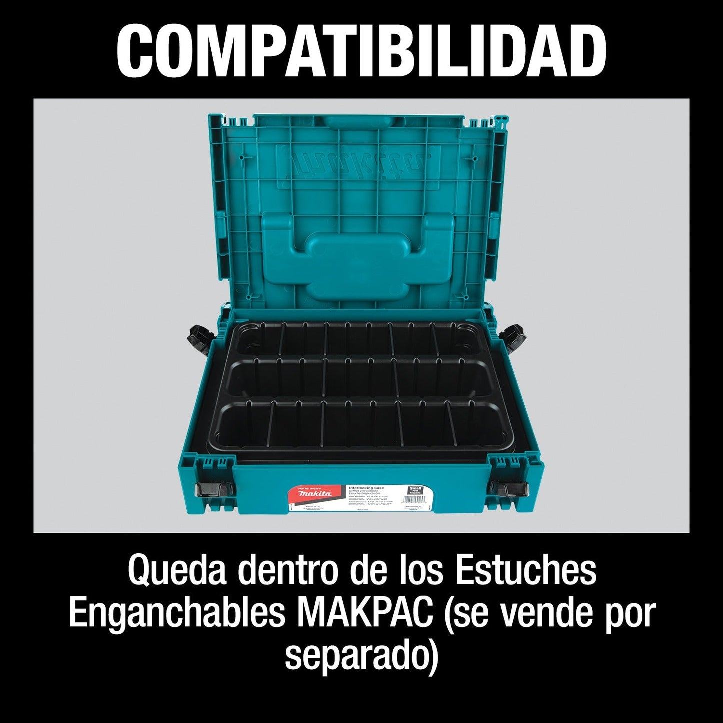 Makita P-83696 MAKPAC Interlocking Case 3 Row Insert Tray