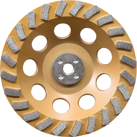 Makita A-96425 7" Low‘Vibration Diamond Cup Wheel, 24 Segment Turbo