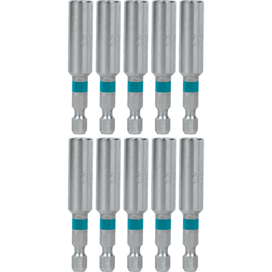 Makita A-96986 ImpactX, 2‘3/8³ One Piece Magnetic Insert Bit Holder, 10/pk, Bulk