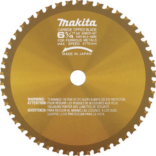 Makita A-90685 6‘1/4" 46T Carbide‘Tipped Saw Blade, Metal/General Purpose